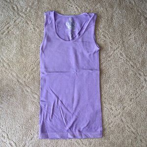 Charm School Lavender Ribbed Tank Top